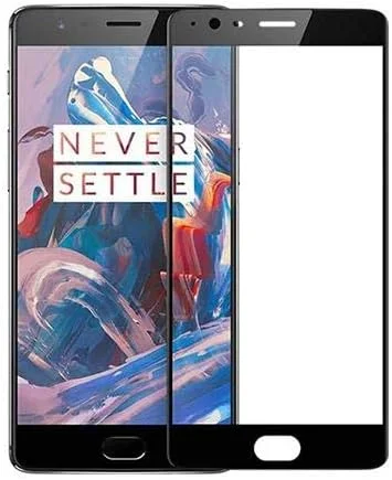 5D Curved Full Size Tempered Glass Protector Film for OnePlus 3 Oneplus 3T Black SAPU