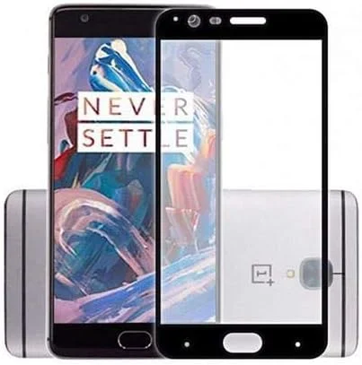 5D Curved Full Size Tempered Glass Protector Film for OnePlus 3 Oneplus 3T Black SAPU