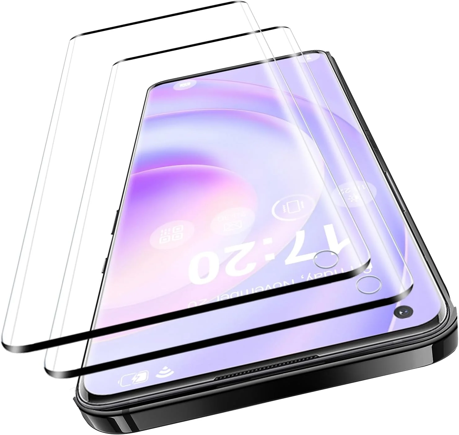 بسته 2 عددی محافظ صفحه نمایش شیشه ای حرارت دیده VideoSecu برای Oneplus 10 Pro، سختی 9H HD، محافظ صفحه نمایش شیشه ای حرارت دیده بدون حباب، دقت لمسی 100٪، ضد روغن، ضد خش، پوشش کامل