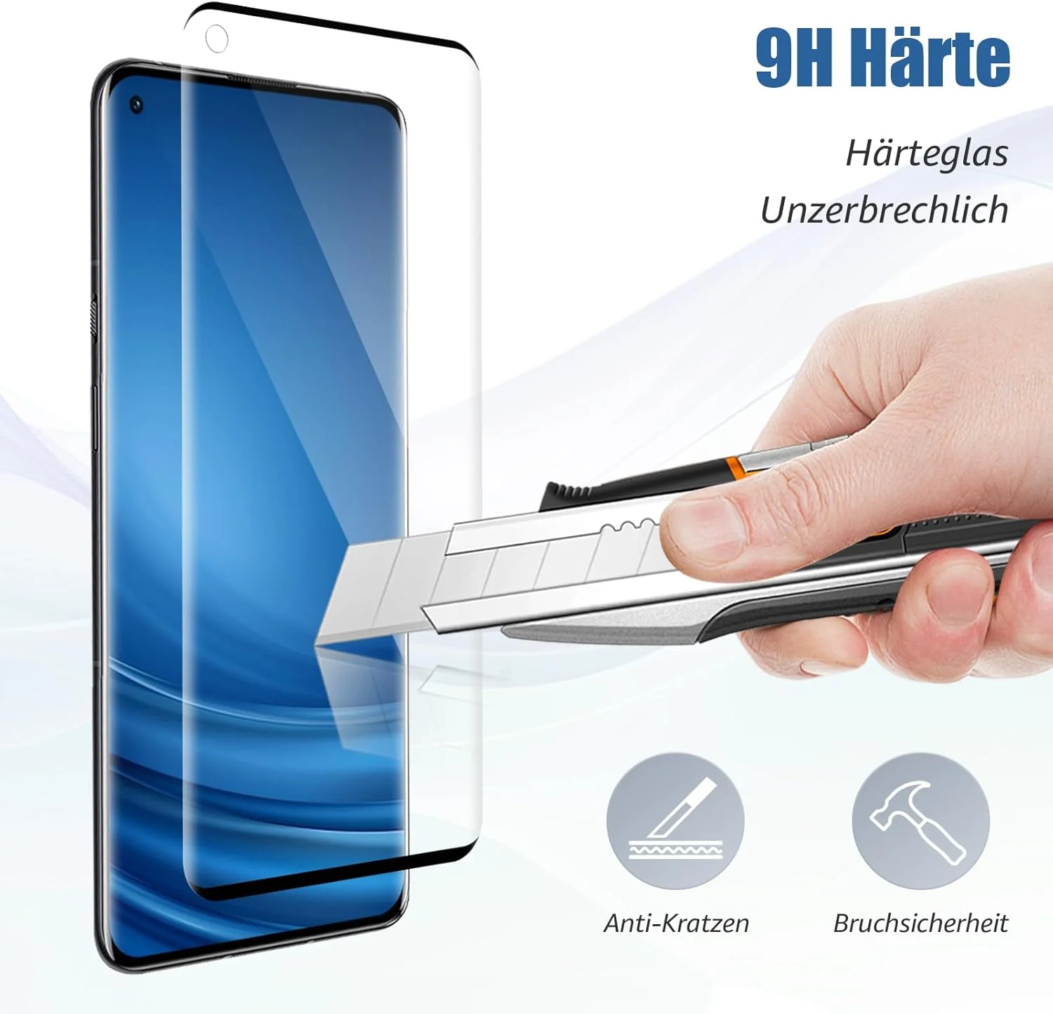 محافظ صفحه نمایش شیشه ای حرارت دیده برای وان پلاس 10 پرو 5G، بسته 2 عددی، محافظ صفحه نمایش 3D بدون حباب هوا، ضد خش، شفاف