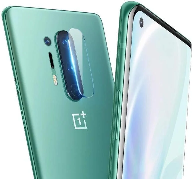 محافظ لنز دوربین FanTing برای OnePlus 8 Pro، شفاف، فوق العاده نازک، مقاوم در برابر خراش، محافظ لنز شیشه ای نرم برای OnePlus 8 Pro - بسته 2 عددی