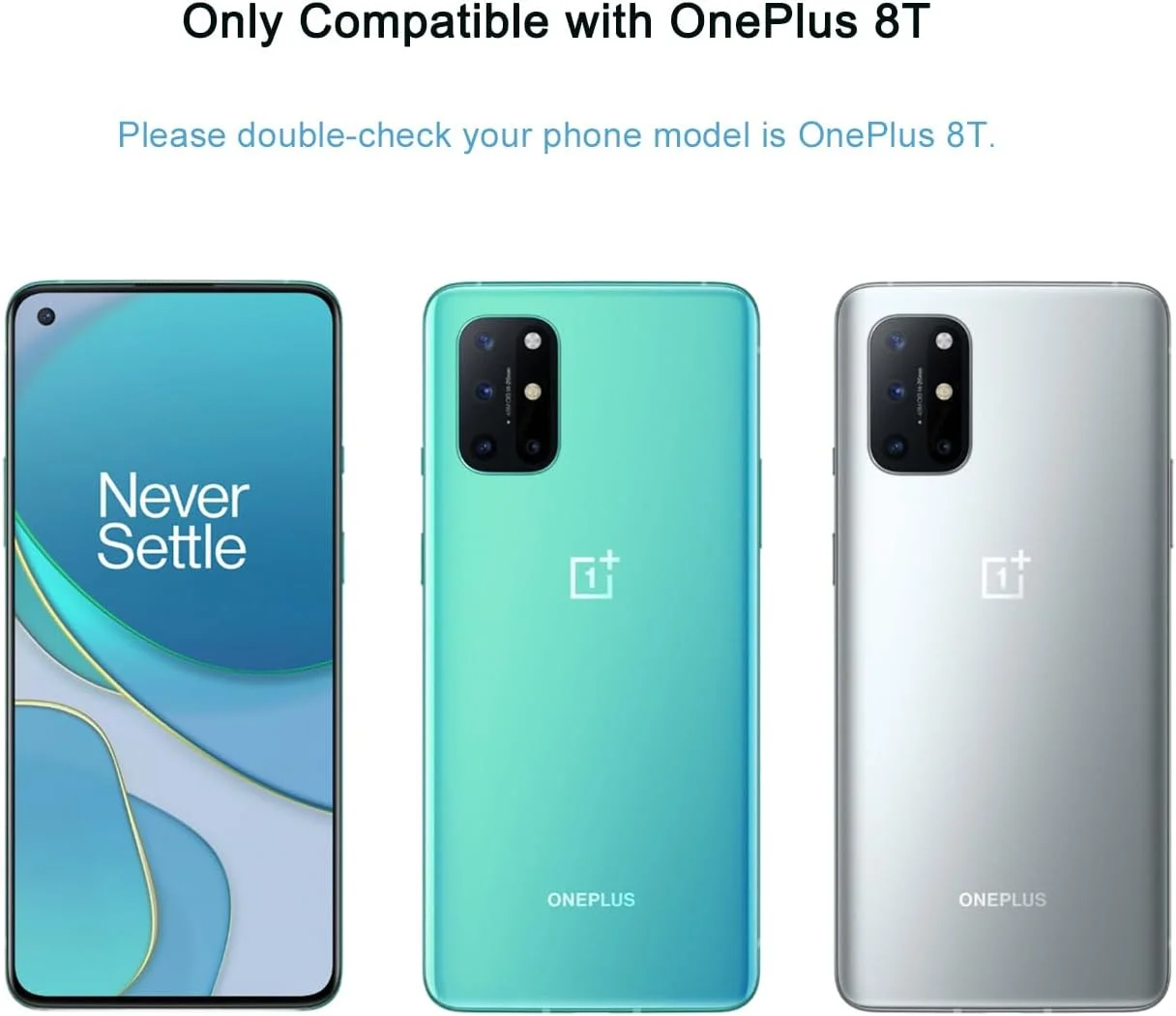 محافظ صفحه نمایش HYGMOCC برای OnePlus 8T / OnePlus 8T 5G / Plus 5G، فیلم محافظ شیشه ای حرارت دیده، HD، سختی 9H، نصب آسان، ضد خش، بدون حباب (1 عدد)