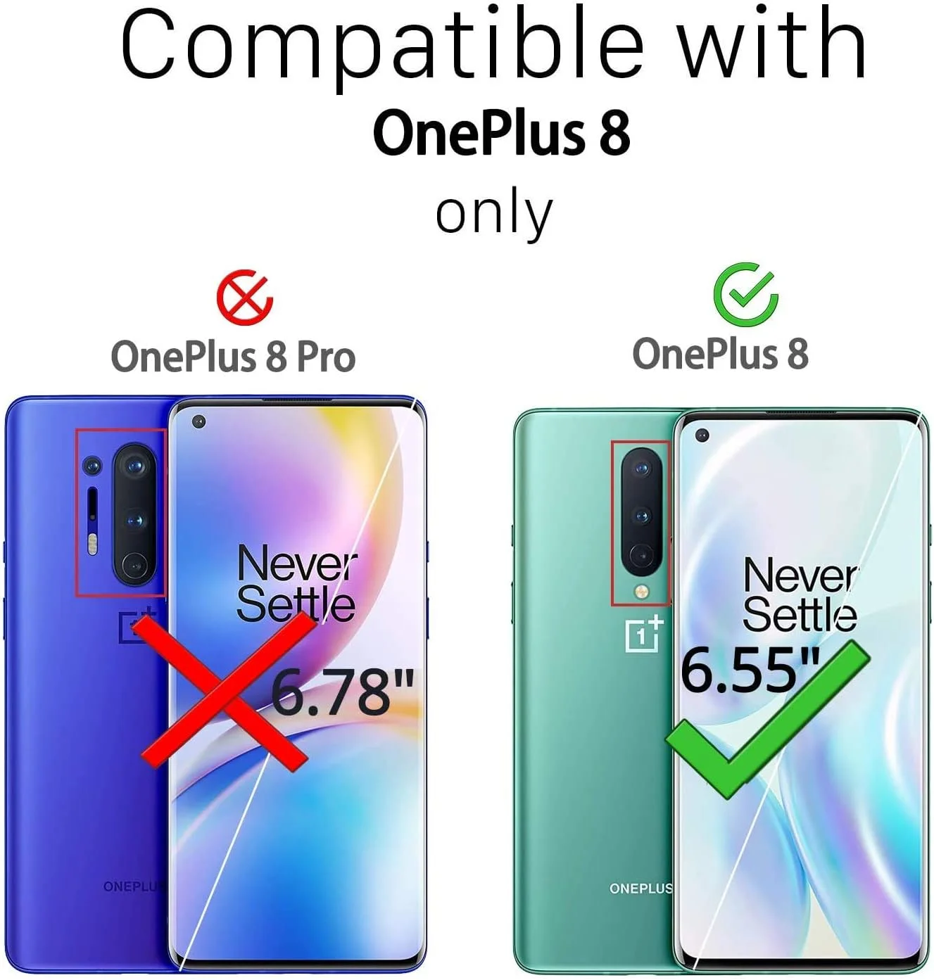 محافظ صفحه نمایش مات Al-HuTrusHi سازگار با OnePlus 8، فیلم سرامیکی با سطح مات (غیر شیشه ای)، سرامیکی مات