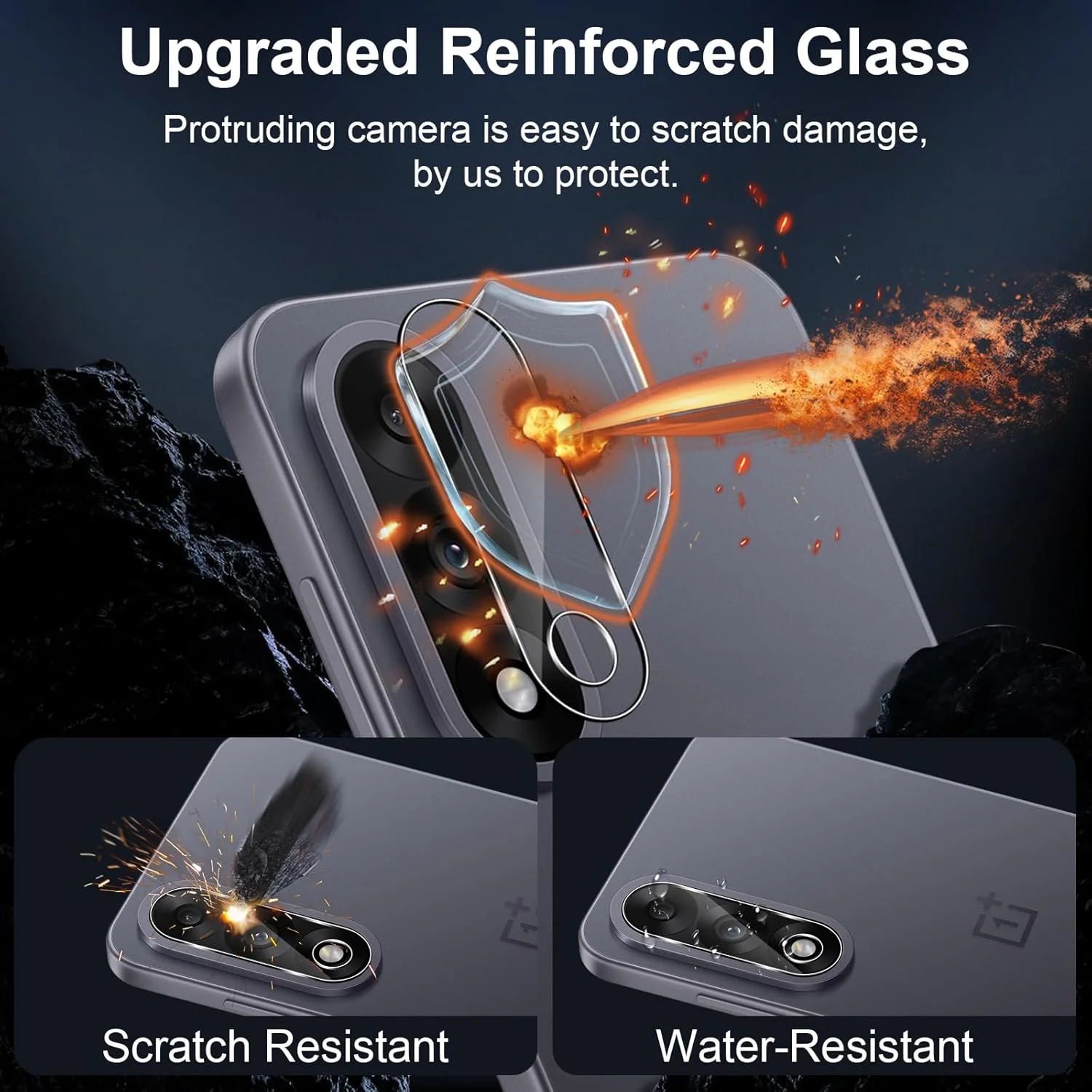 محافظ لنز دوربین Xunzii بسته 3 عددی برای OnePlus Nord 5 5G از جنس شیشه حرارت دیده، سختی 9H، ضد خش، فیلم محافظ لنز شفاف HD، محافظ لنز دوربین عقب ضد خش محافظ لنز دوربین Xunzii بسته 3 عددی برای OnePlus Nord 5 5G از جنس شیشه حرارت دیده، سختی 9H، ضد خش، فیلم محافظ لنز شفاف HD، محافظ لنز دوربین عقب ضد خش