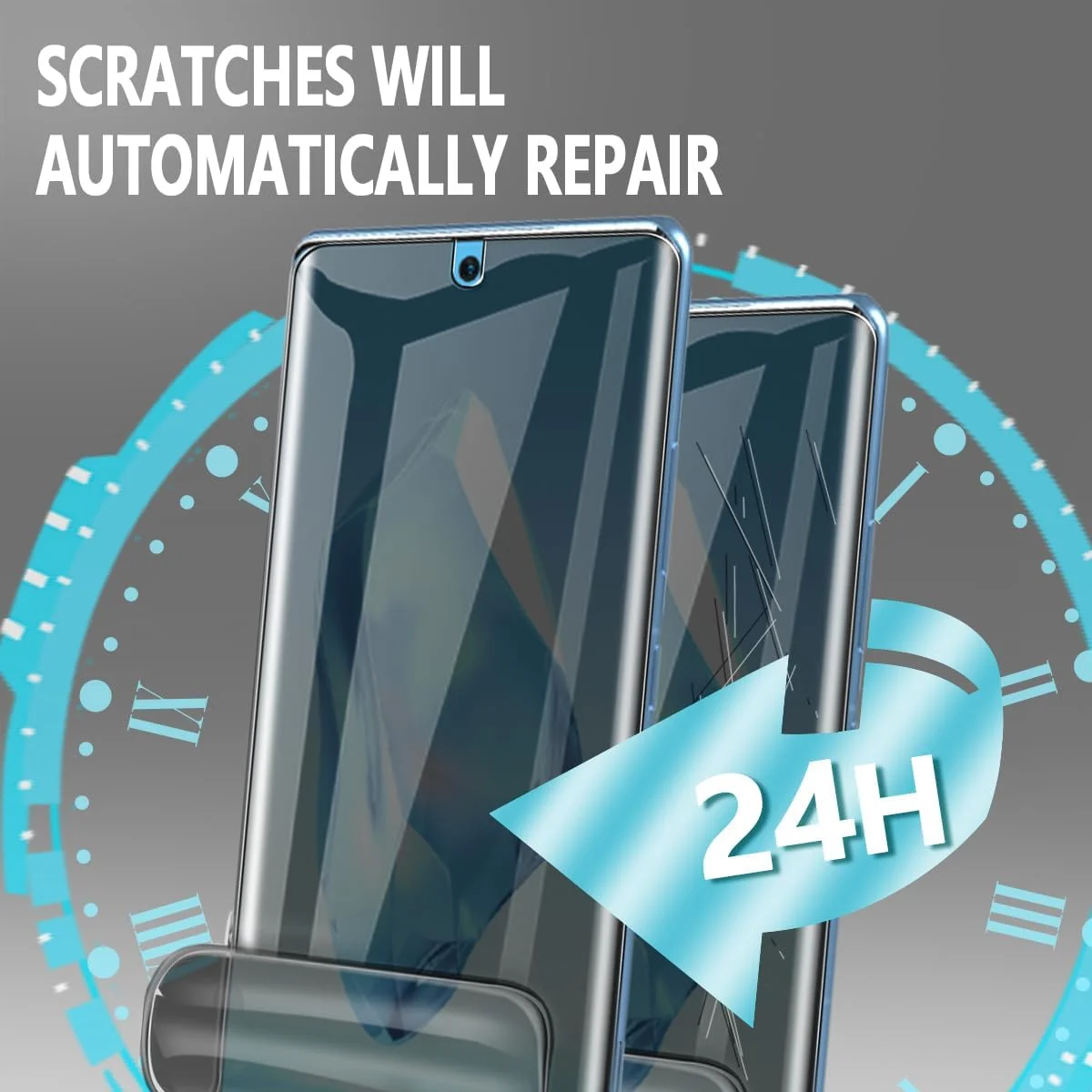 محافظ صفحه نمایش حریم خصوصی Phlleyaa برای OnePlus 12R فیلم TPU انعطاف پذیر 1 عدد + محافظ دوربین عقب 1 عدد، نصب آسان بدون حباب برای OnePlus 12R شیشه حرارت دیده