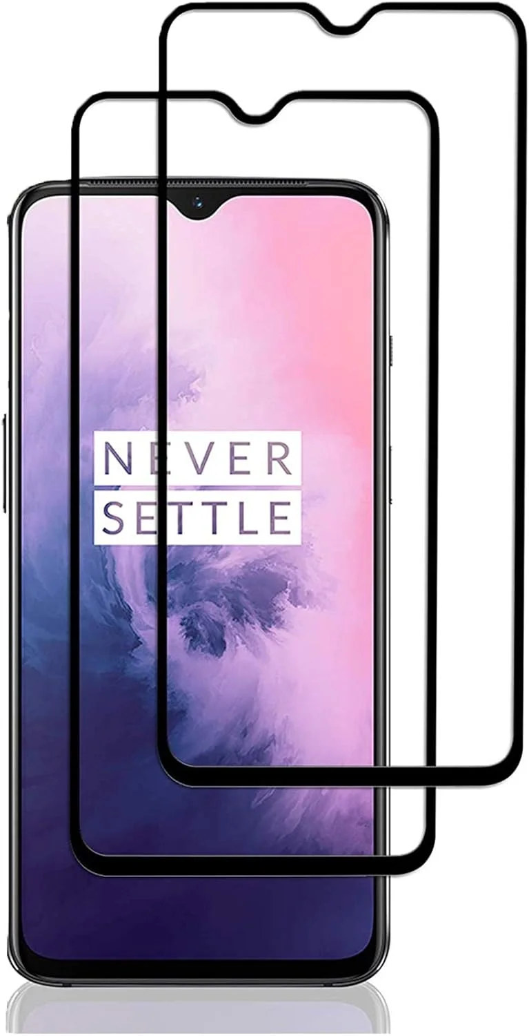 محافظ صفحه نمایش ایمند سازگار با وان پلاس 7T، پوشش کامل، نصب آسان، شیشه حرارت دیده، سختی 9H، سازگار با قاب، محافظ شیشه ای (برای 7T)