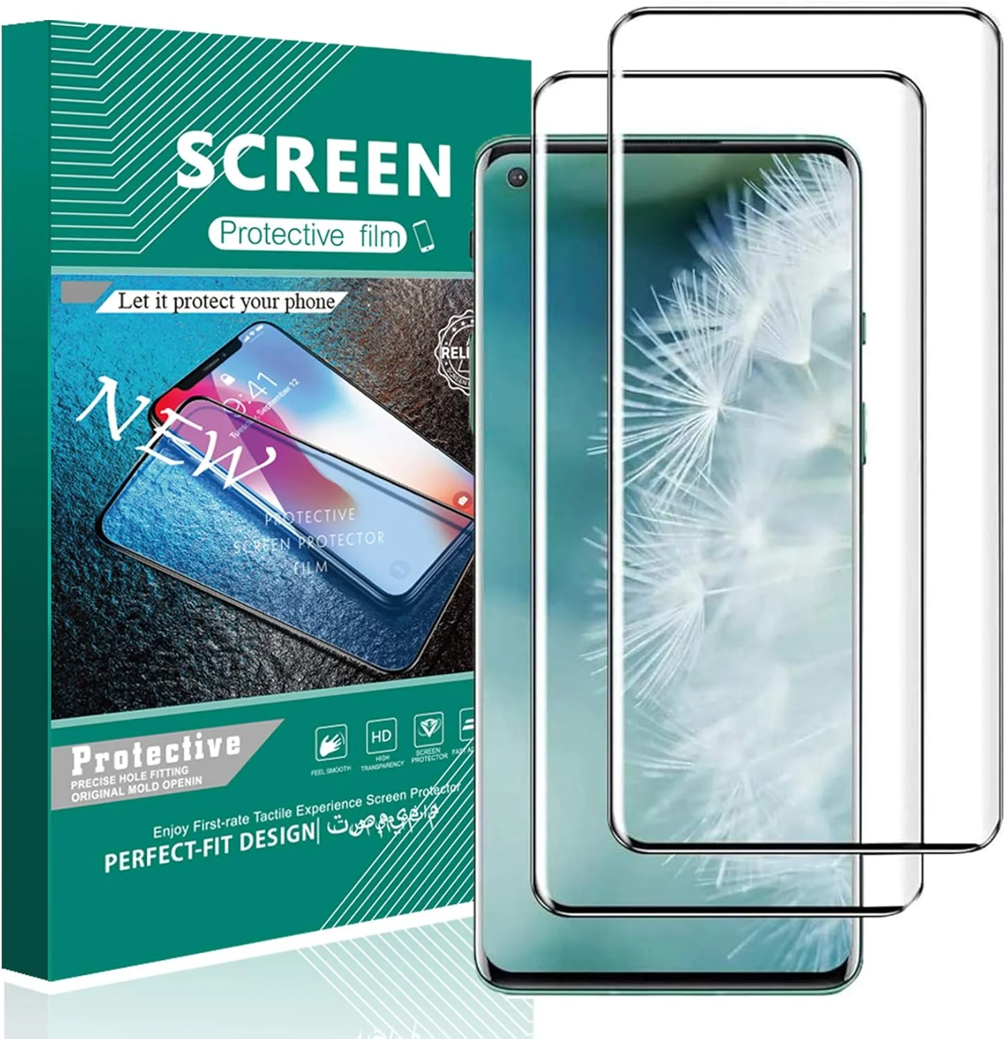 محافظ صفحه نمایش شیشه ای تمپرد ایمند برای وان پلاس 8 پرو [2 عدد] [شفاف] [نصب آسان] [سازگار با قاب] محافظ صفحه نمایش شیشه ای تمپرد ضد خش [محافظ صفحه نمایش شیشه ای]