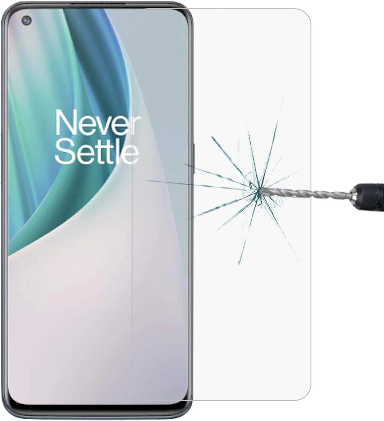 محافظ صفحه نمایش شیشه ای تمپرد 0.26 میلی متری 9H 2.5D مناسب برای OnePlus Nord N10 5G برند Zhouzl