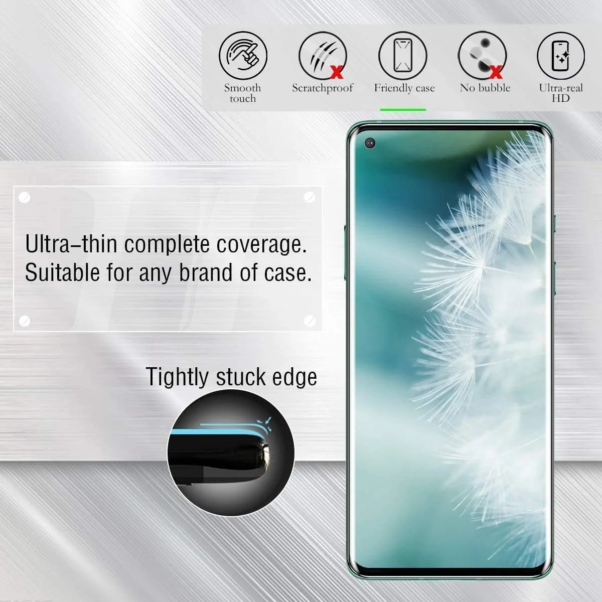 محافظ صفحه نمایش شیشه ای تمپرد ایمند برای وان پلاس 8 پرو [2 عدد] [شفاف] [نصب آسان] [سازگار با قاب] محافظ صفحه نمایش شیشه ای تمپرد ضد خش [محافظ صفحه نمایش شیشه ای]