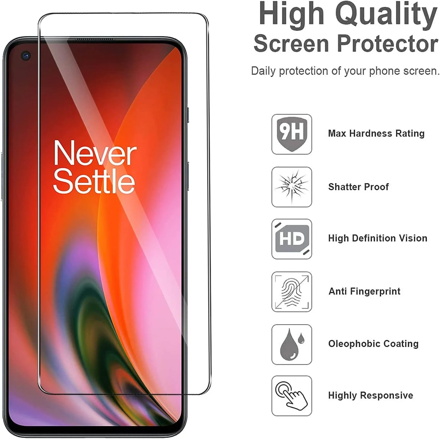 مجموعه 3 محافظ صفحه نمایش شیشه ای حرارت دیده سازگار با OnePlus Nord 2 5G، ضد خش، بدون حباب، فوق العاده مقاوم (HD فوق العاده شفاف) برای OnePlus Nord 2 5G مجموعه 3 محافظ صفحه نمایش شیشه ای حرارت دیده سازگار با OnePlus Nord 2 5G، ضد خش، بدون حباب، فوق العاده مقاوم (HD فوق العاده شفاف) برای OnePlus Nord 2 5G