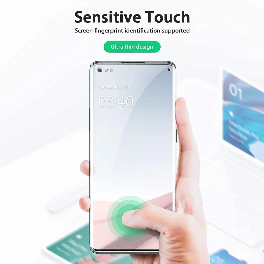 محافظ صفحه نمایش سازگار با وان پلاس 8 پرو UV + محافظ لنز دوربین، فیلم شیشه ای