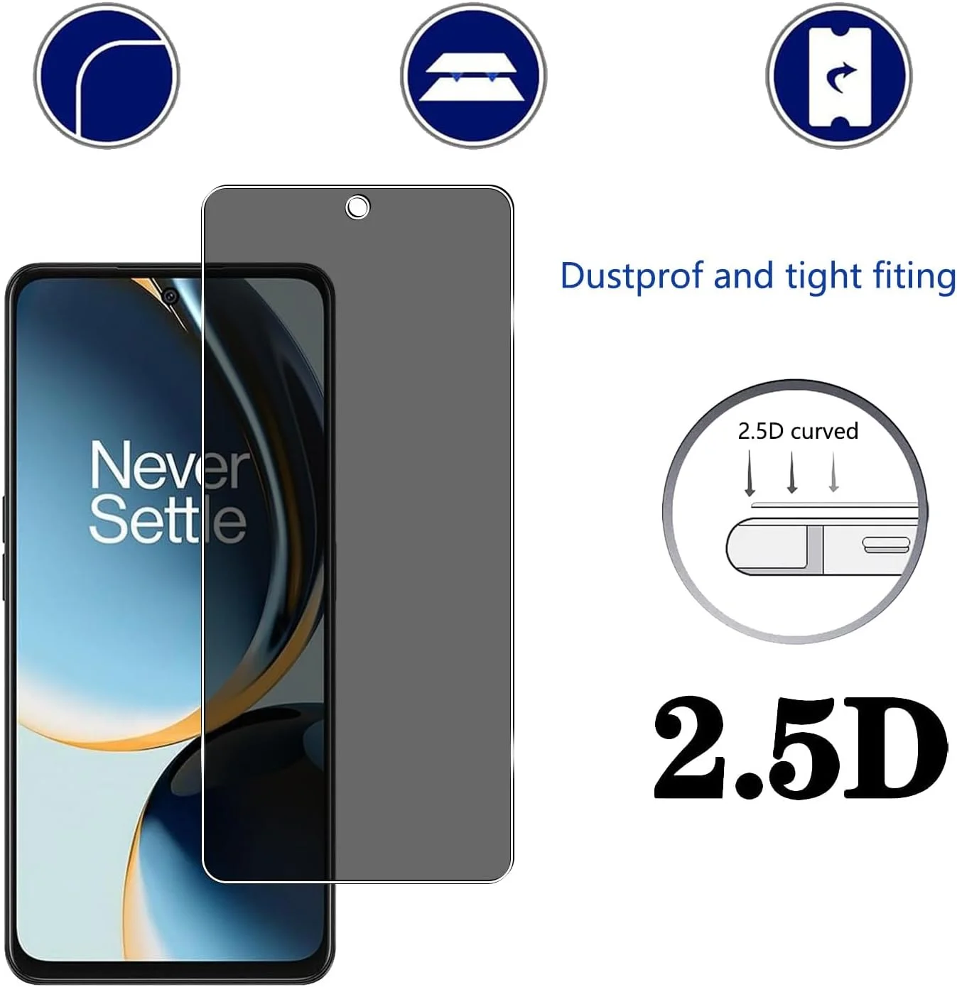محافظ صفحه نمایش حریم خصوصی YIFNTANG برای OnePlus Nord CE 3 Lite 5G، سختی 9H، ضد خش، محافظ صفحه نمایش شیشه ای حرارت دیده ضد جاسوسی برای OnePlus Nord CE 3 Lite 5G محافظ صفحه نمایش حریم خصوصی YIFNTANG برای OnePlus Nord CE 3 Lite 5G، سختی 9H، ضد خش، محافظ صفحه نمایش شیشه ای حرارت دیده ضد جاسوسی برای OnePlus Nord CE 3 Lite 5G