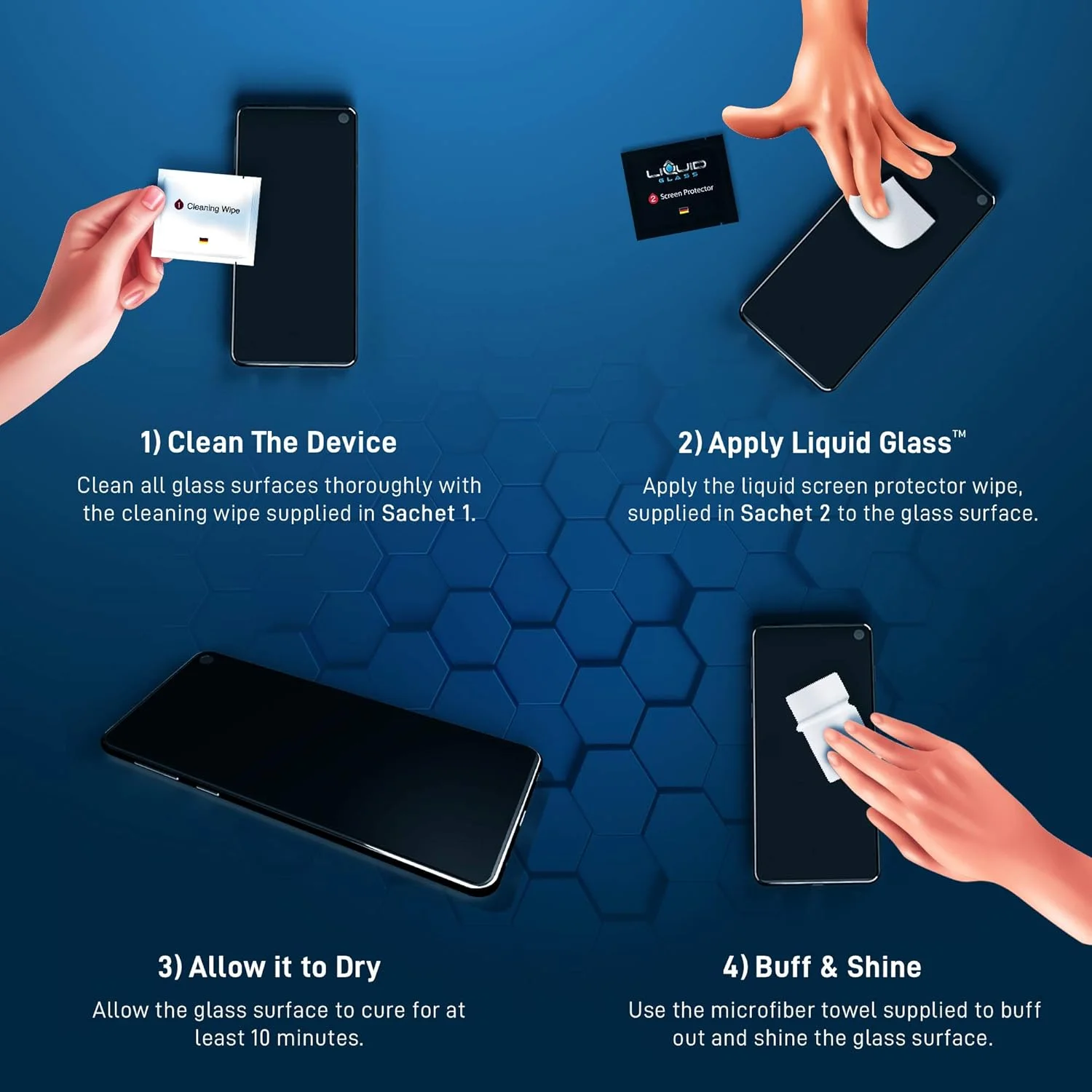 محافظ صفحه نمایش مایع شیشه ای، مقاوم در برابر خراش و شکستگی، محافظت نانو برای همه تلفن ها، تبلت ها، ساعت های هوشمند - جهانی (جدید و پیشرفته) محافظ صفحه نمایش مایع شیشه ای، مقاوم در برابر خراش و شکستگی، محافظت نانو برای همه تلفن ها، تبلت ها، ساعت های هوشمند - جهانی (جدید و پیشرفته)