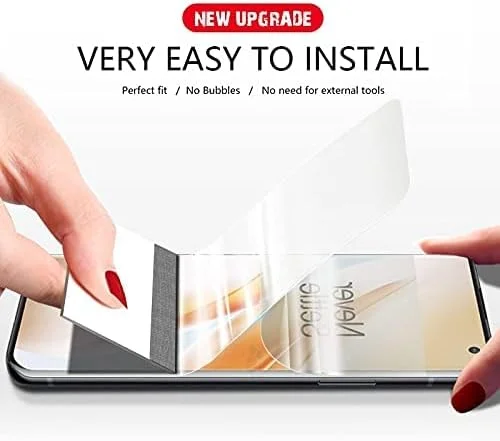 محافظ صفحه نمایش گوشی - فیلم منحنی سه بعدی برای محافظ کامل صفحه نمایش وان پلاس 8 و 8 پرو، فیلم هیدراتاسیون به همراه ابزار، غیر شیشه ای (بسته 2 عددی)
