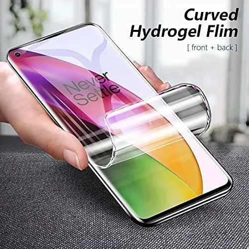 محافظ صفحه نمایش گوشی - فیلم منحنی سه بعدی برای محافظ کامل صفحه نمایش وان پلاس 8 و 8 پرو، فیلم هیدراتاسیون به همراه ابزار، غیر شیشه ای (بسته 2 عددی)