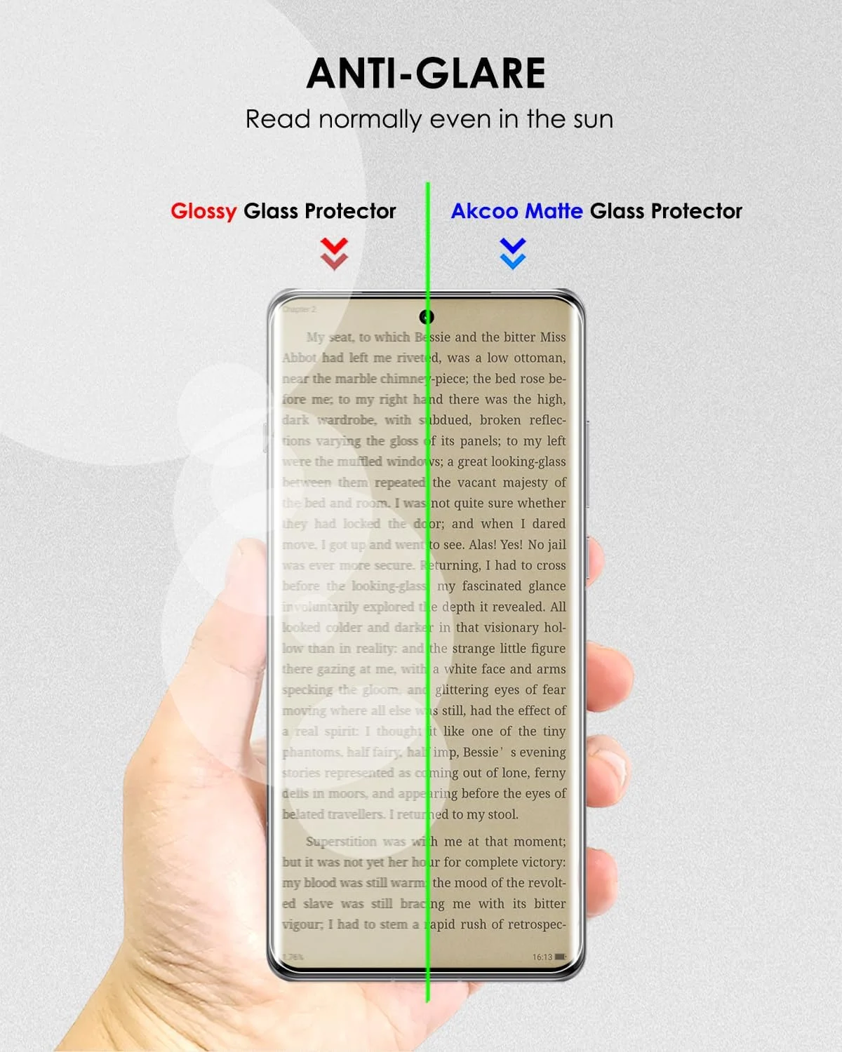 محافظ صفحه نمایش مات Akcoo برای OnePlus 12، شیشه حرارت دیده UV، ضد تابش نور، ضد اثر انگشت، سختی 9H، لمس نرم و حساس - بسته 3 عددی محافظ صفحه نمایش مات Akcoo برای OnePlus 12، شیشه حرارت دیده UV، ضد تابش نور، ضد اثر انگشت، سختی 9H، لمس نرم و حساس - بسته 3 عددی