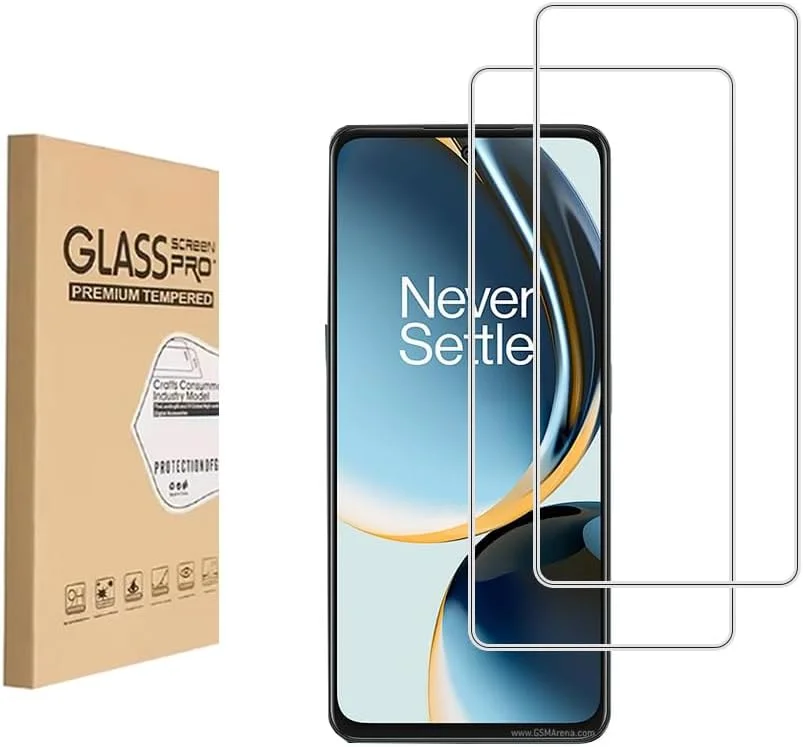 محافظ صفحه نمایش Shunwige برای OnePlus Nord N30 5G، فیلم محافظ شیشه ای حرارت دیده، HD، نصب آسان، ضد خش، بدون حباب، سختی 9H (2 عدد)