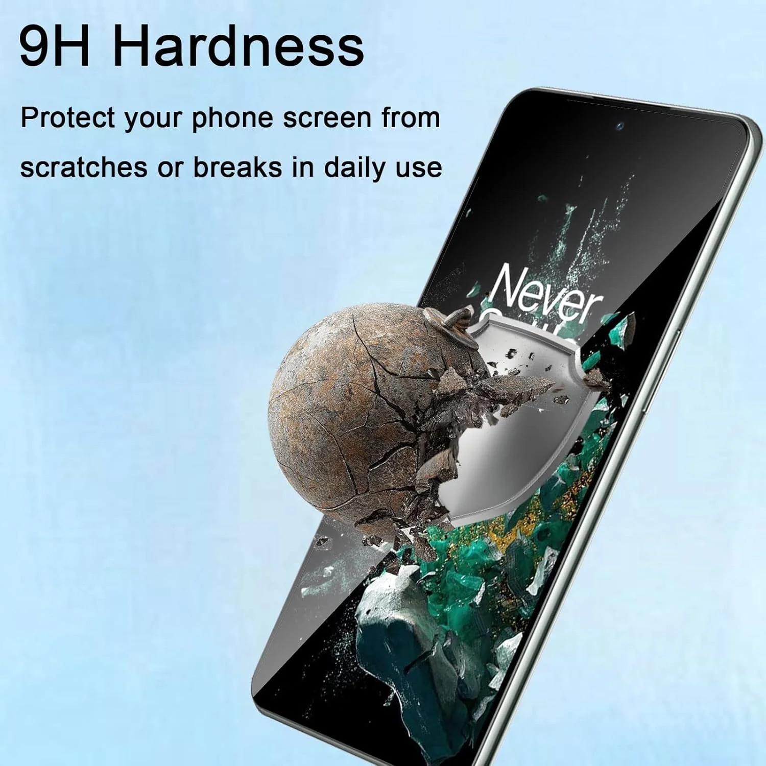 O Ozone (Pack of 2) Tempered Glass Screen Protector For OnePlus, 9H Hardness Full HD Coverage Scratch Resistant Touch Sensitive Screen Guard (OnePlus 10T 5G)