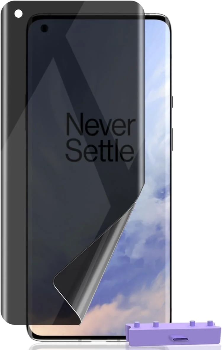 محافظ صفحه نمایش Zerrshoo برای OnePlus 8 Pro، فیلم انعطاف پذیر ضد جاسوسی، 1 عدد، محافظ OnePlus 8 Pro [غیر شیشه ای]، محافظ حریم خصوصی ضد خش برای OnePlus 8 Pro