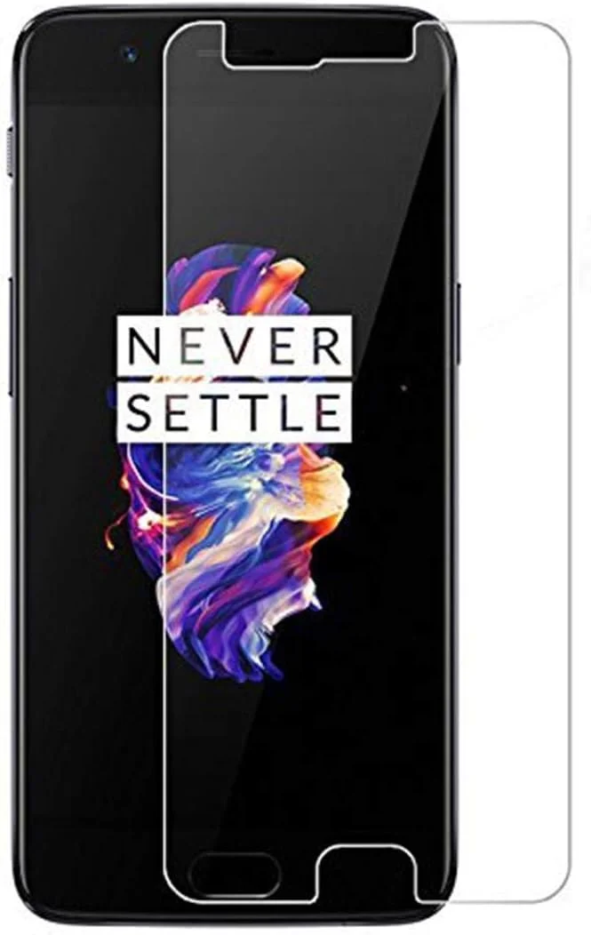 Tempered Glass Screen Protector for OnePlus 5 - Protect Your Screen from Scratches and Bubble Free - 99.99% Clarity & Touchscreen Accuracy