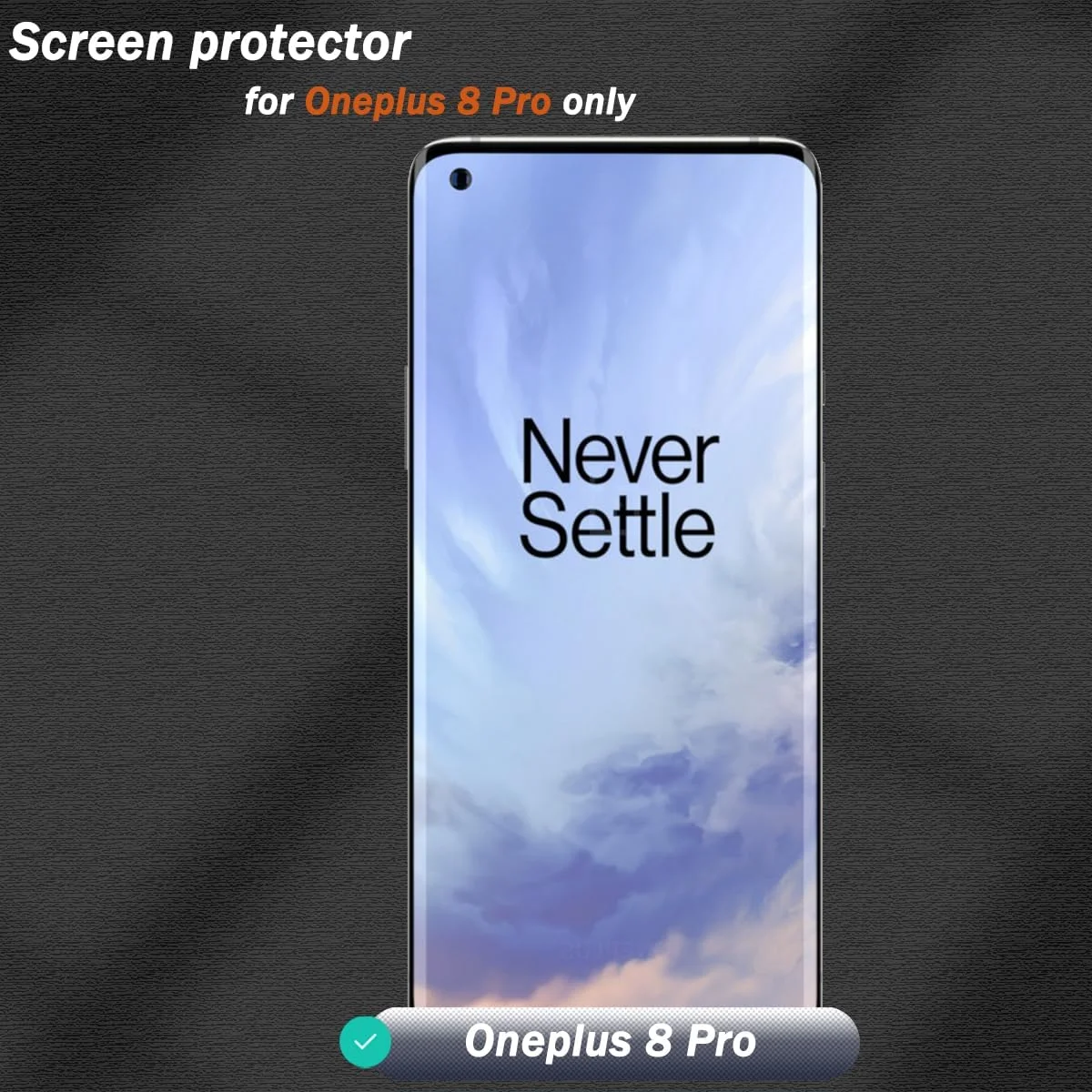 محافظ صفحه نمایش Zerrshoo برای OnePlus 8 Pro، فیلم انعطاف پذیر ضد جاسوسی، 1 عدد، محافظ OnePlus 8 Pro [غیر شیشه ای]، محافظ حریم خصوصی ضد خش برای OnePlus 8 Pro