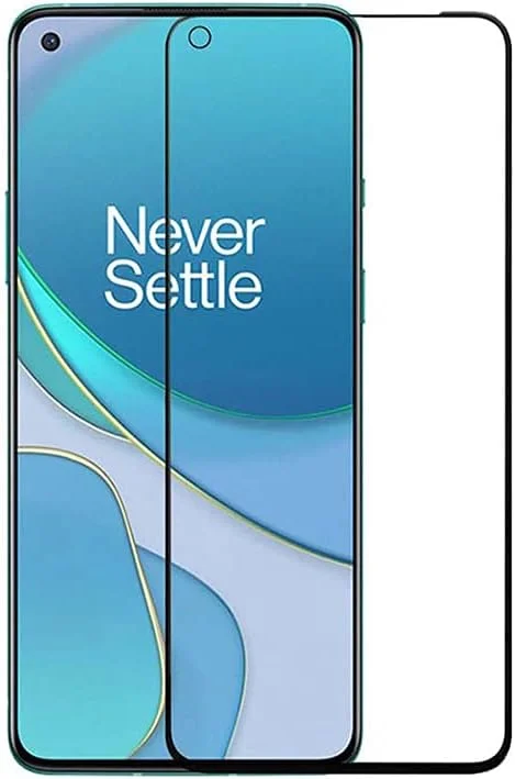 Tempered Glass Screen Protector For OnePlus 9R Black