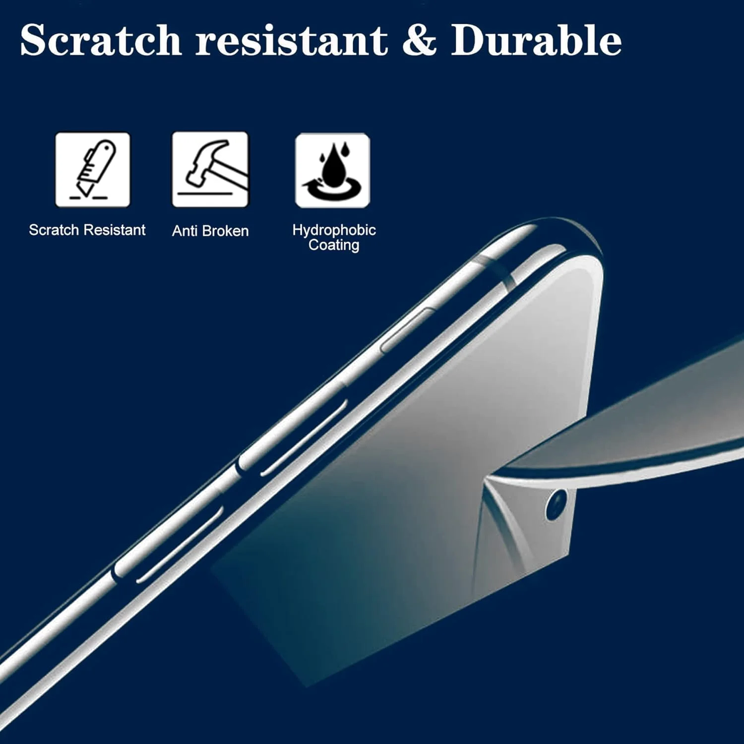 [بسته 2+1 عددی] محافظ صفحه نمایش برای OnePlus 13، 2 عدد محافظ صفحه نمایش شیشه ای حرارت دیده 9H + 1 عدد محافظ لنز دوربین شیشه ای، پشتیبانی از حسگر اثر انگشت نصب آسان فیلم HD سازگار با OnePlus 13