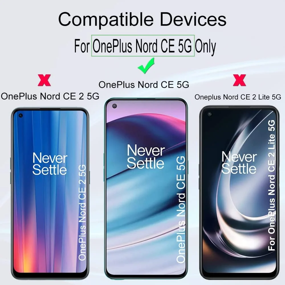 محافظ صفحه نمایش [بسته 2 عددی] IBYWIND برای OnePlus Nord CE 5G، شیشه حرارت دیده 9H پریمیوم، به همراه محافظ پشت فیبر کربن، کیت نصب آسان، بدون حباب