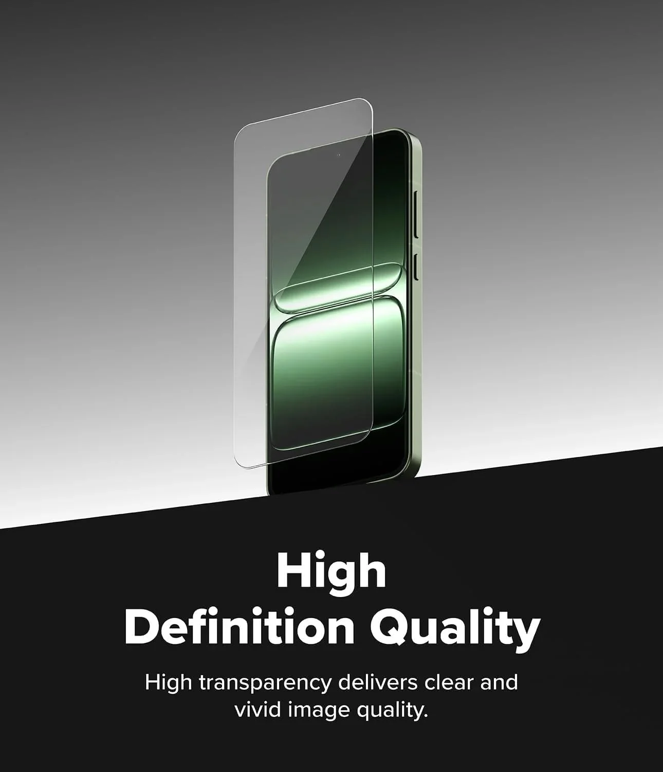 محافظ صفحه نمایش شیشه ای حرارت دیده رینکه [Easy Slide] سازگار با وان پلاس 13S، مقاوم در برابر ضربه، سختی 9H، ضد خش - بسته 2 عددی، همراه با ابزار نصب