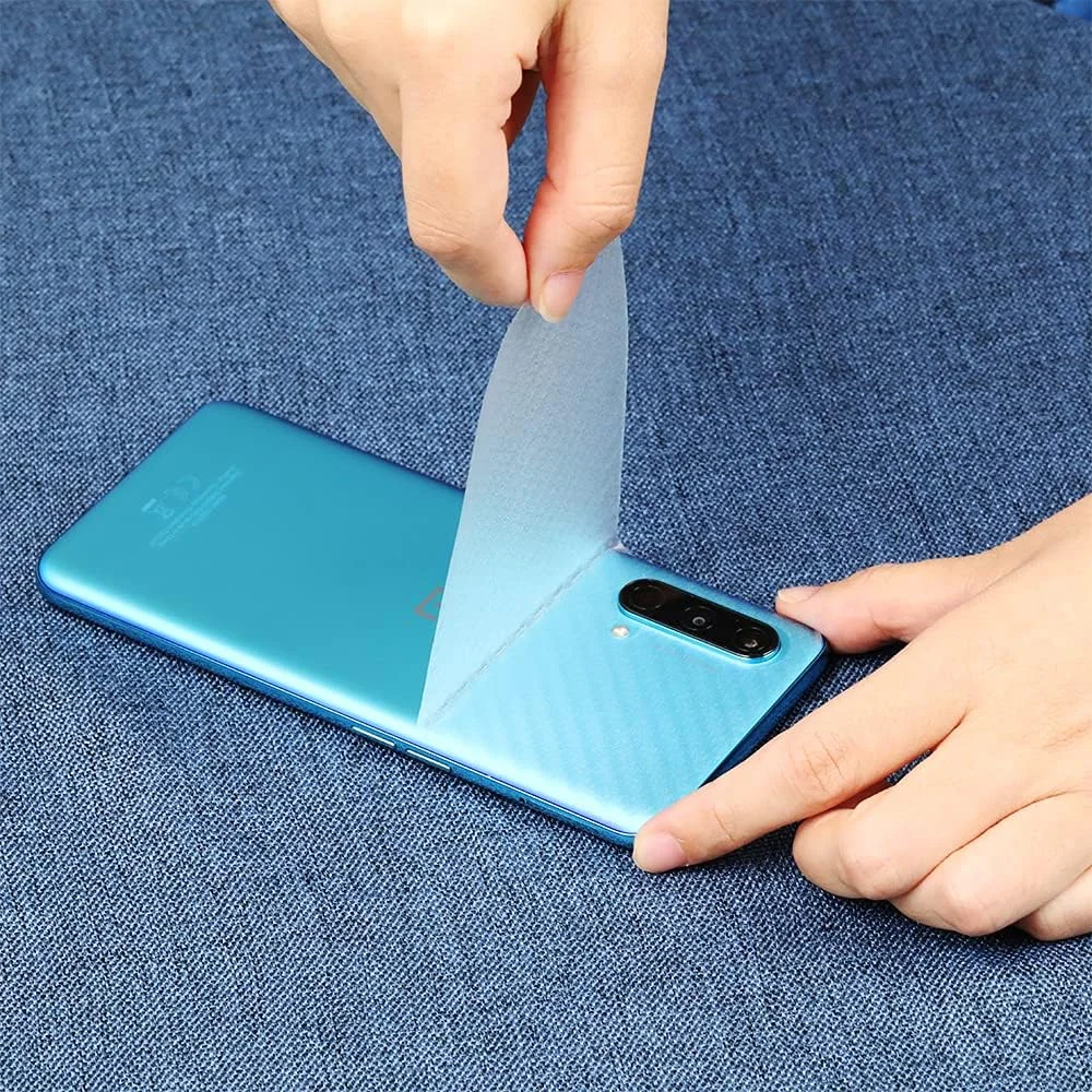 محافظ صفحه نمایش [بسته 2 عددی] IBYWIND برای OnePlus Nord CE 5G، شیشه حرارت دیده 9H پریمیوم، به همراه محافظ پشت فیبر کربن، کیت نصب آسان، بدون حباب