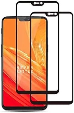 محافظ صفحه نمایش شیشه ای حرارت دیده پریمیوم ASLING توسط MOFI برای OnePlus 6، 2 عدد - مشکی