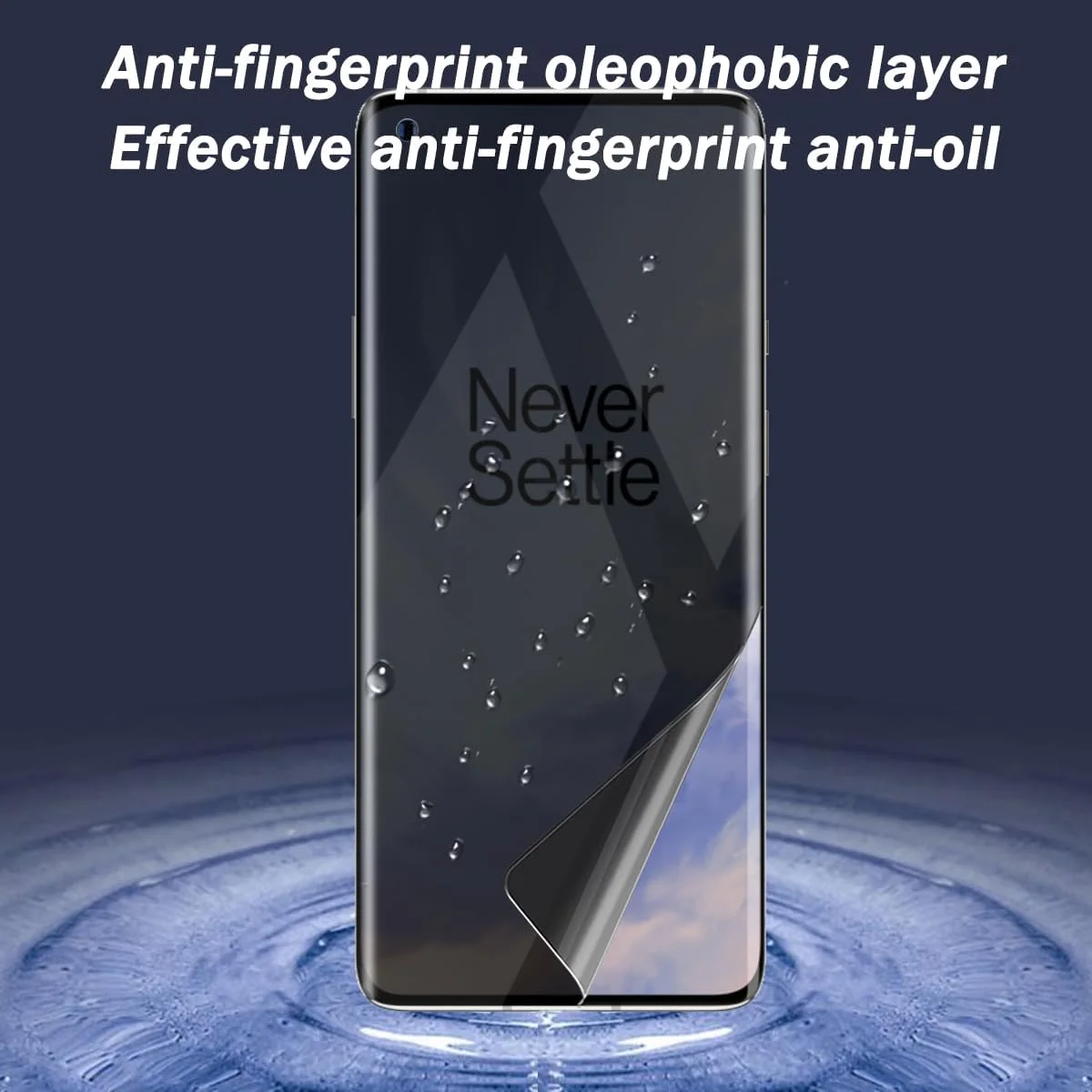 محافظ صفحه نمایش Zerrshoo برای OnePlus 8 Pro، فیلم انعطاف پذیر ضد جاسوسی، 1 عدد، محافظ OnePlus 8 Pro [غیر شیشه ای]، محافظ حریم خصوصی ضد خش برای OnePlus 8 Pro