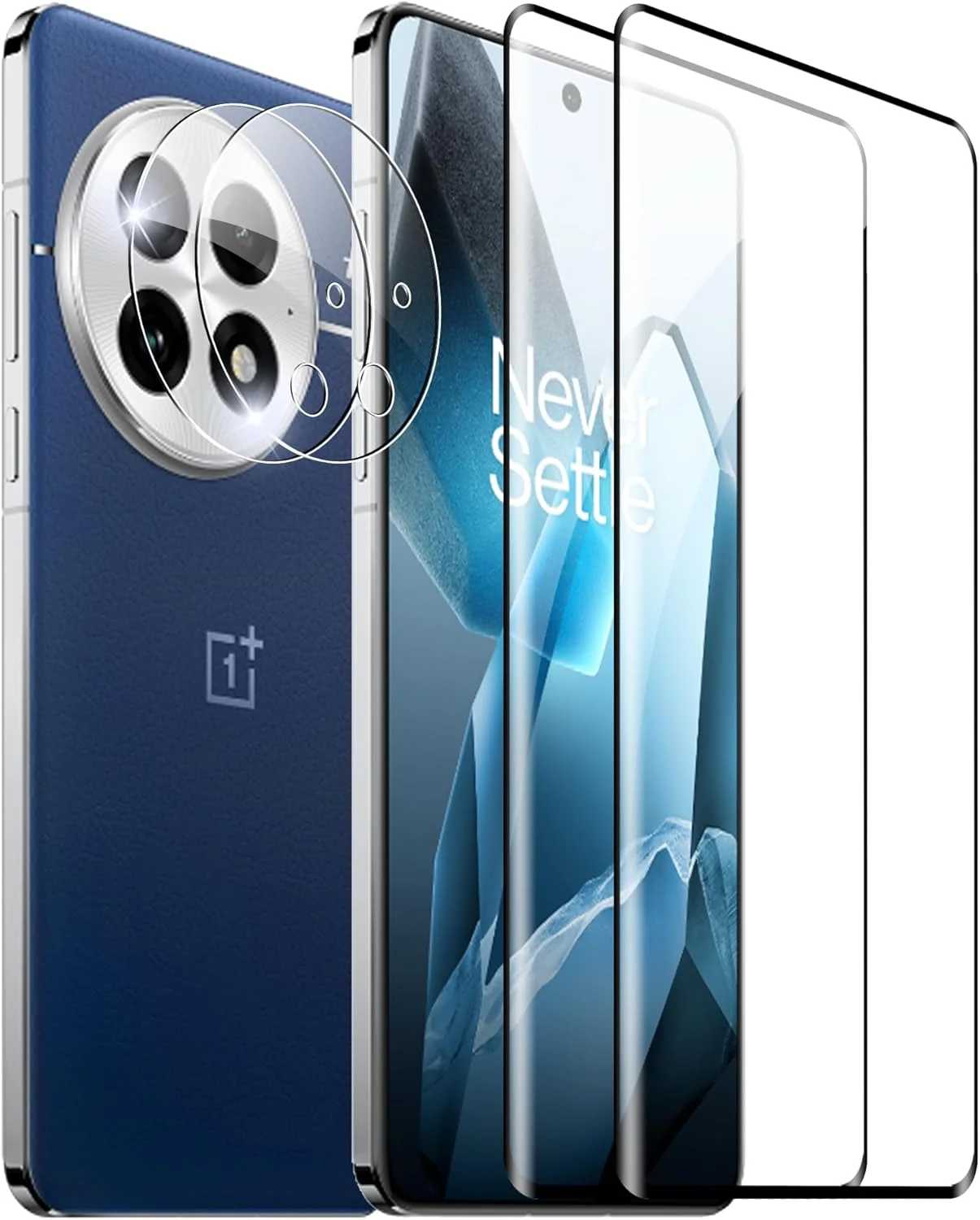 محافظ صفحه نمایش Effcotuo برای OnePlus 13: شیشه حرارت دیده، سختی 9H، مقاوم در برابر خراش، فوق العاده نازک، نصب آسان، 1 عدد