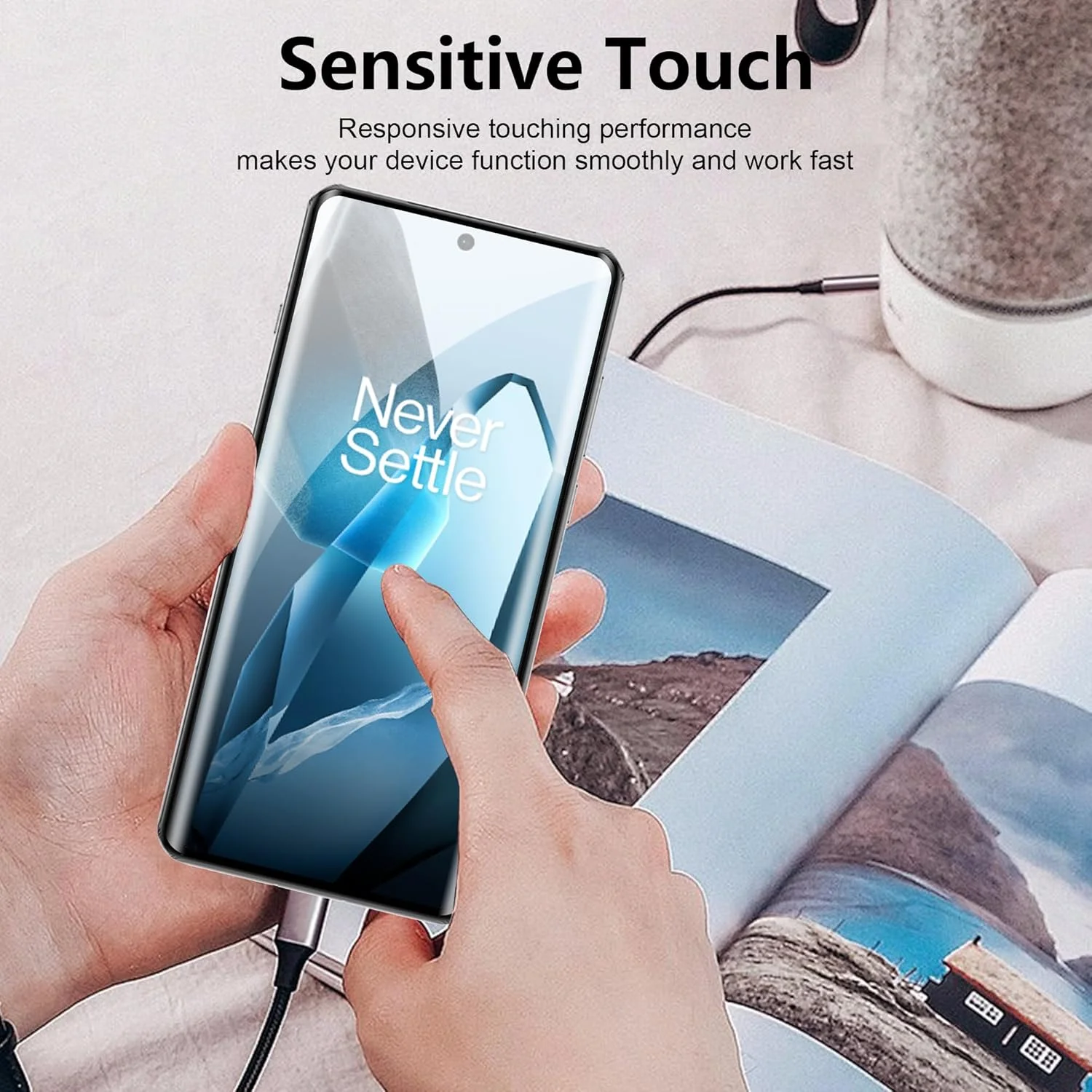 محافظ صفحه نمایش Effcotuo برای OnePlus 13: شیشه حرارت دیده، سختی 9H، مقاوم در برابر خراش، فوق العاده نازک، نصب آسان، 1 عدد محافظ صفحه نمایش Effcotuo برای OnePlus 13: شیشه حرارت دیده، سختی 9H، مقاوم در برابر خراش، فوق العاده نازک، نصب آسان، 1 عدد