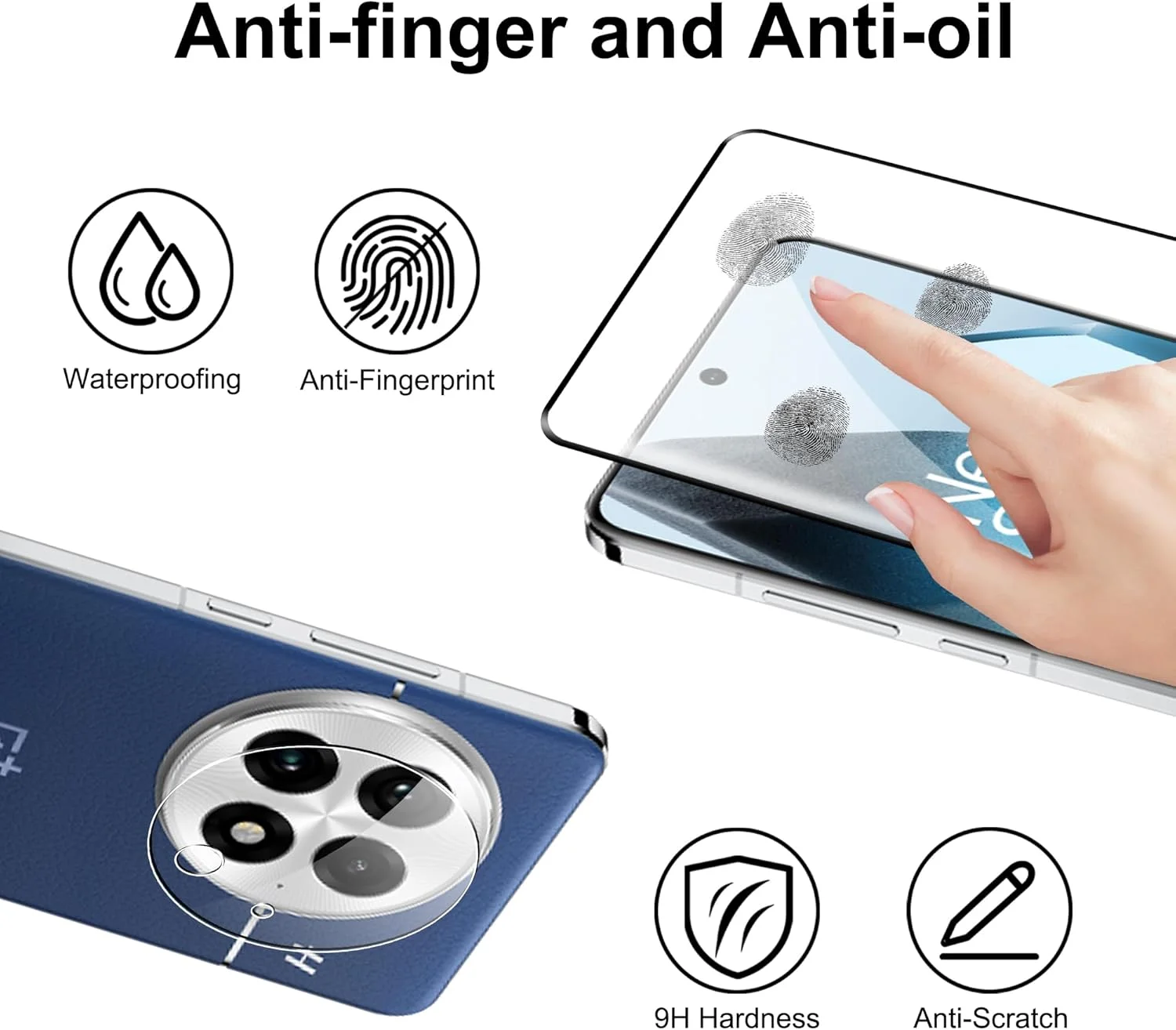 محافظ صفحه نمایش Effcotuo برای OnePlus 13: شیشه حرارت دیده، سختی 9H، مقاوم در برابر خراش، فوق العاده نازک، نصب آسان، 1 عدد محافظ صفحه نمایش Effcotuo برای OnePlus 13: شیشه حرارت دیده، سختی 9H، مقاوم در برابر خراش، فوق العاده نازک، نصب آسان، 1 عدد