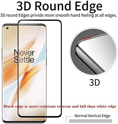 محافظ صفحه نمایش مارگون برای وان پلاس 8 پرو، شیشه حرارت دیده سه بعدی با پوشش کامل، سختی 9H، مقاوم در برابر خراش محافظ صفحه نمایش مارگون برای وان پلاس 8 پرو، شیشه حرارت دیده سه بعدی با پوشش کامل، سختی 9H، مقاوم در برابر خراش