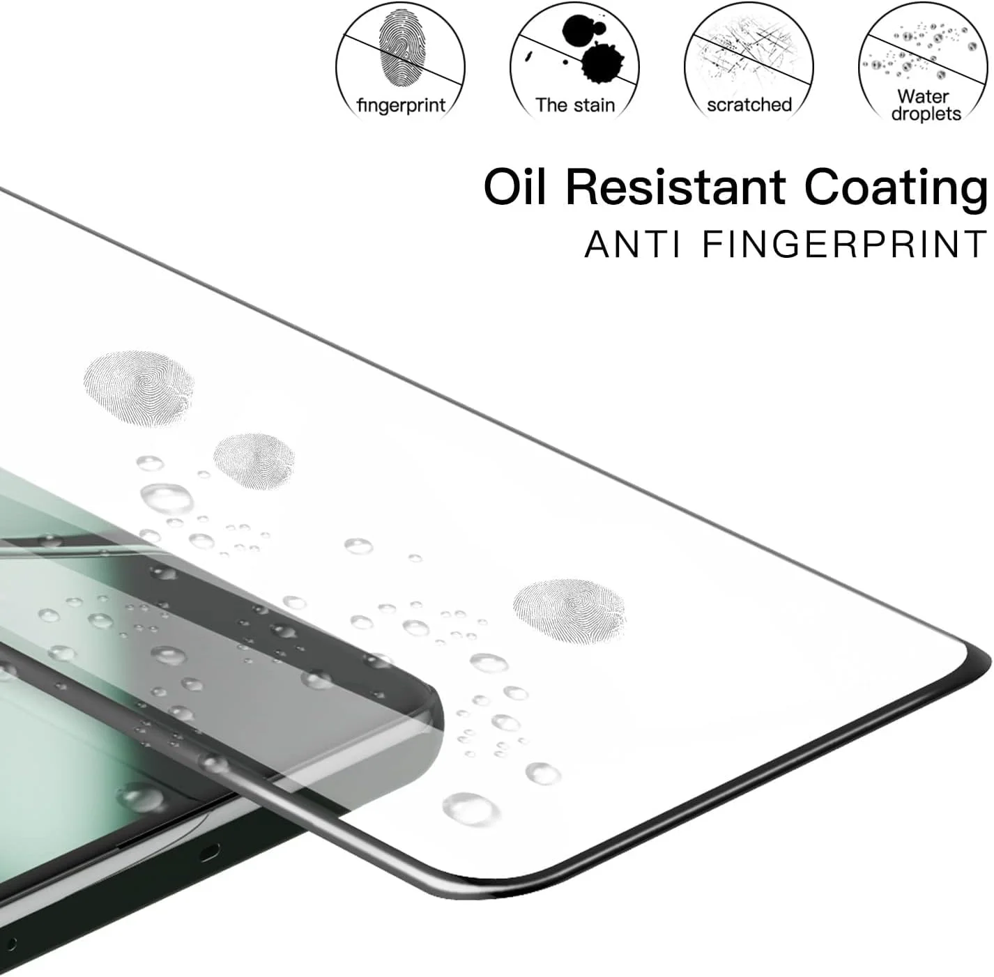 محافظ صفحه نمایش شیشه ای حرارت دیده برای OnePlus 11 5G (بسته 2 عددی) [چسبندگی کامل] [پوشش کامل] [بدون حباب] [ضد خش] شفاف HD با واکنش دهی بالا برای OnePlus 11 5G (مشکی 5D بسته 2 عددی)