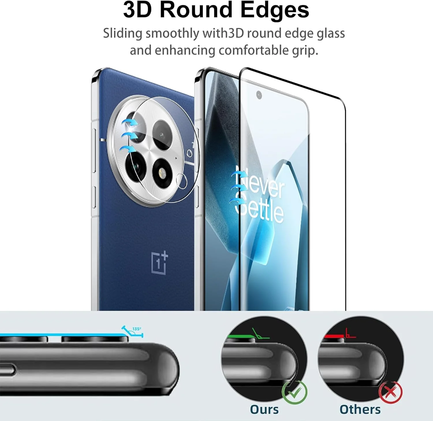 محافظ صفحه نمایش Effcotuo برای OnePlus 13: شیشه حرارت دیده، سختی 9H، مقاوم در برابر خراش، فوق العاده نازک، نصب آسان، 1 عدد محافظ صفحه نمایش Effcotuo برای OnePlus 13: شیشه حرارت دیده، سختی 9H، مقاوم در برابر خراش، فوق العاده نازک، نصب آسان، 1 عدد