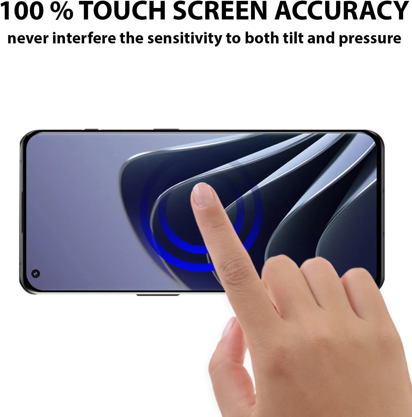 محافظ صفحه نمایش Al-HuTrusHi سازگار با OnePlus 10 Pro 5G، شیشه حرارت دیده [ضد تابش نور] [پوشش کامل HD] [نصب آسان] [سختی 9H] [حساس به لمس] [ضد خرد شدن]
