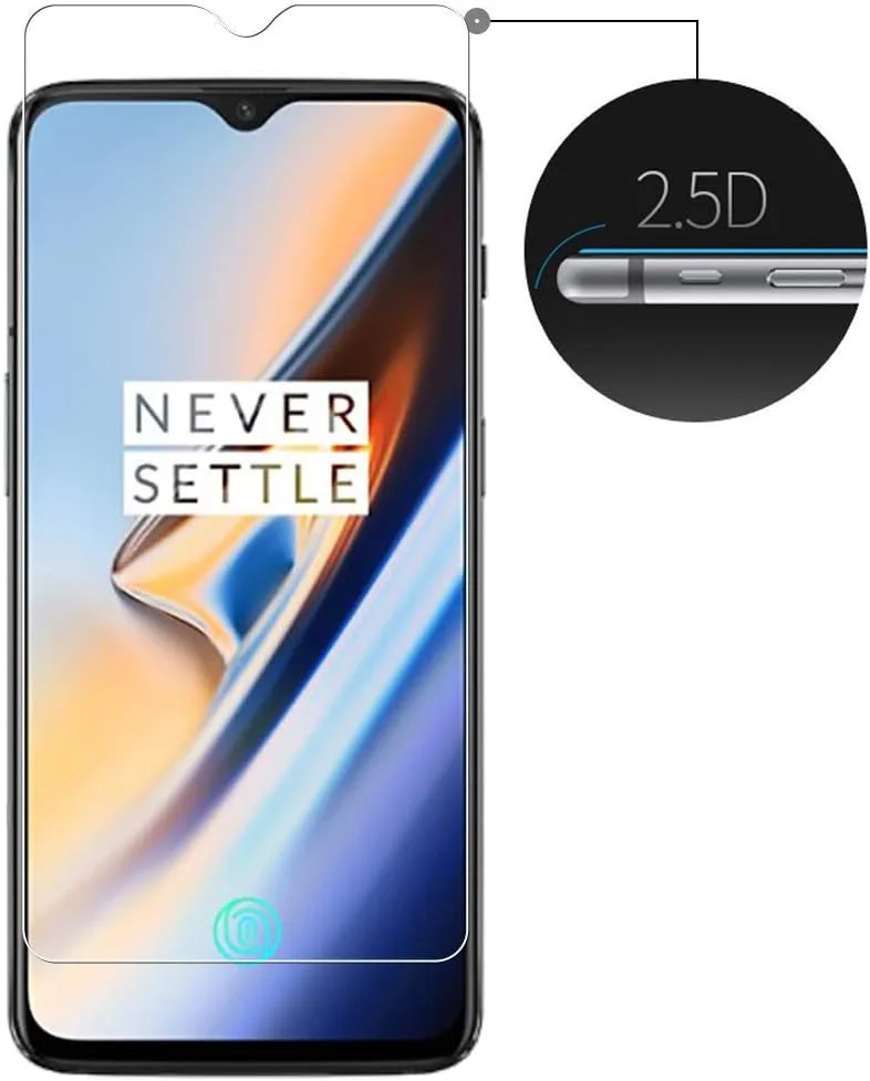 محافظ صفحه نمایش Ibywind برای OnePlus 6T، 6.4 اینچ، بسته 2 عددی، شیشه حرارت دیده با سختی 9H، نصب آسان