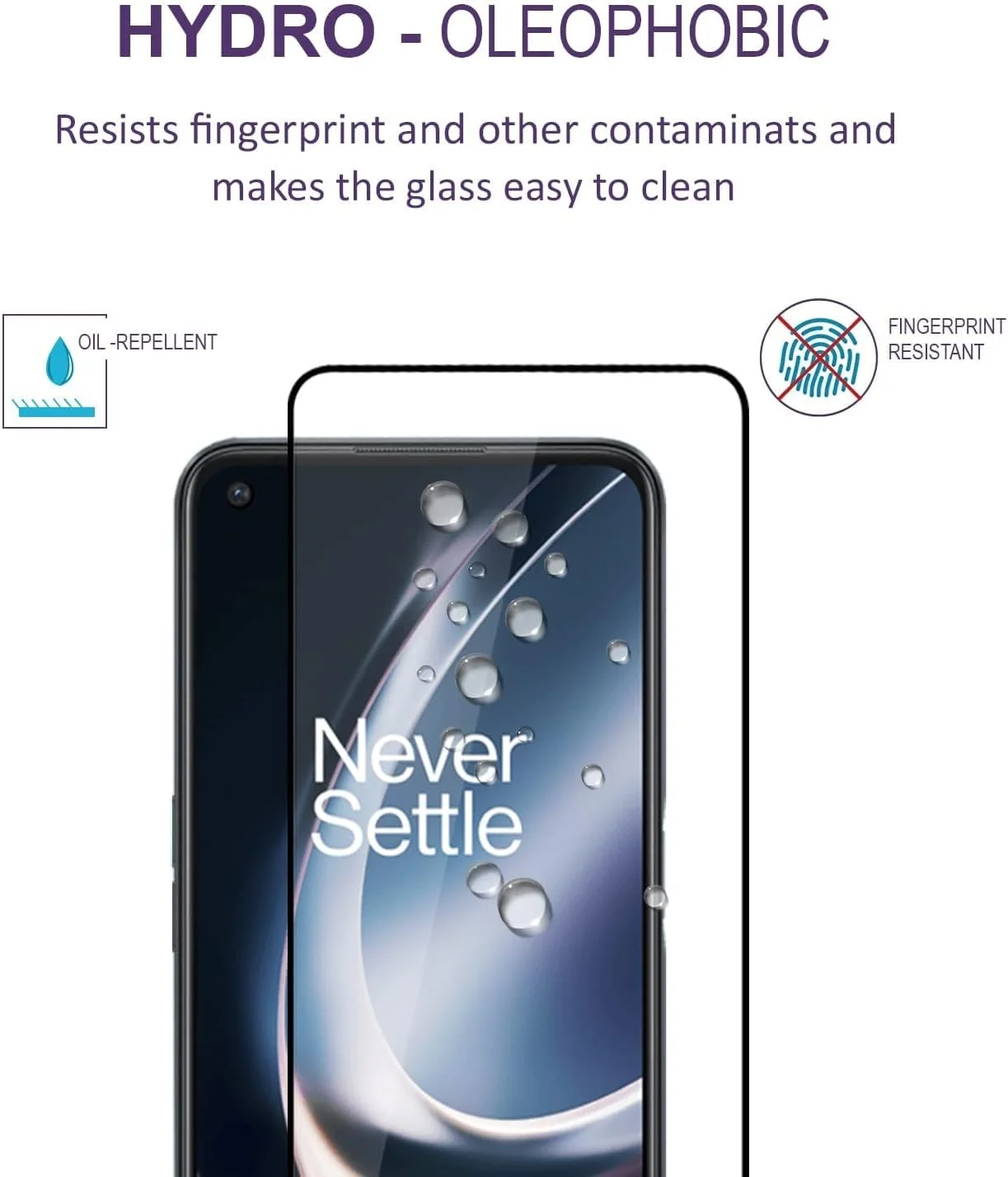 محافظ صفحه نمایش شیشه ای حرارت دیده ضد خش پوشش کامل Muzz برای OnePlus Nord CE 2 Lite 5G - مشکی محافظ صفحه نمایش شیشه ای حرارت دیده ضد خش پوشش کامل Muzz برای OnePlus Nord CE 2 Lite 5G - مشکی