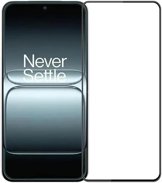 محافظ صفحه نمایش OnePlus 13T، چسب کامل، بدون حباب، ضد خش، ضد اثر انگشت، شیشه حرارت دیده لبه منحنی سه بعدی با سختی 9H برای OnePlus 13T 5G مشکی