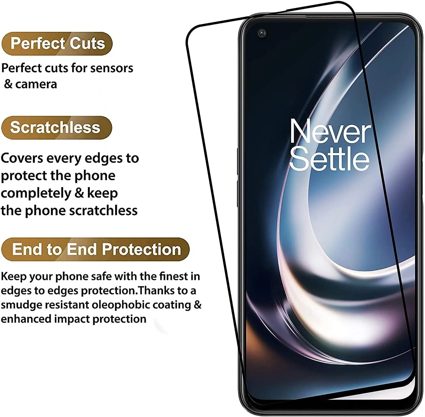 محافظ صفحه نمایش شیشه ای حرارت دیده ضد خش پوشش کامل Muzz برای OnePlus Nord CE 2 Lite 5G - مشکی محافظ صفحه نمایش شیشه ای حرارت دیده ضد خش پوشش کامل Muzz برای OnePlus Nord CE 2 Lite 5G - مشکی