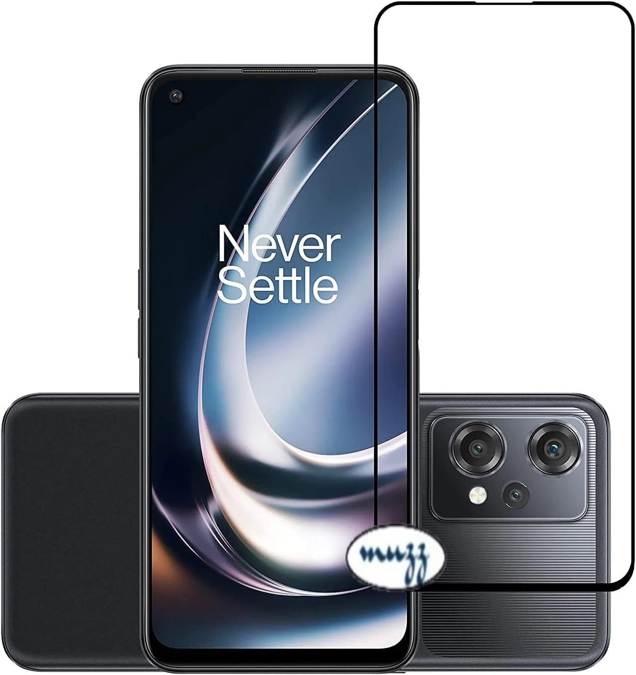 محافظ صفحه نمایش شیشه ای حرارت دیده ضد خش پوشش کامل Muzz برای OnePlus Nord CE 2 Lite 5G - مشکی محافظ صفحه نمایش شیشه ای حرارت دیده ضد خش پوشش کامل Muzz برای OnePlus Nord CE 2 Lite 5G - مشکی