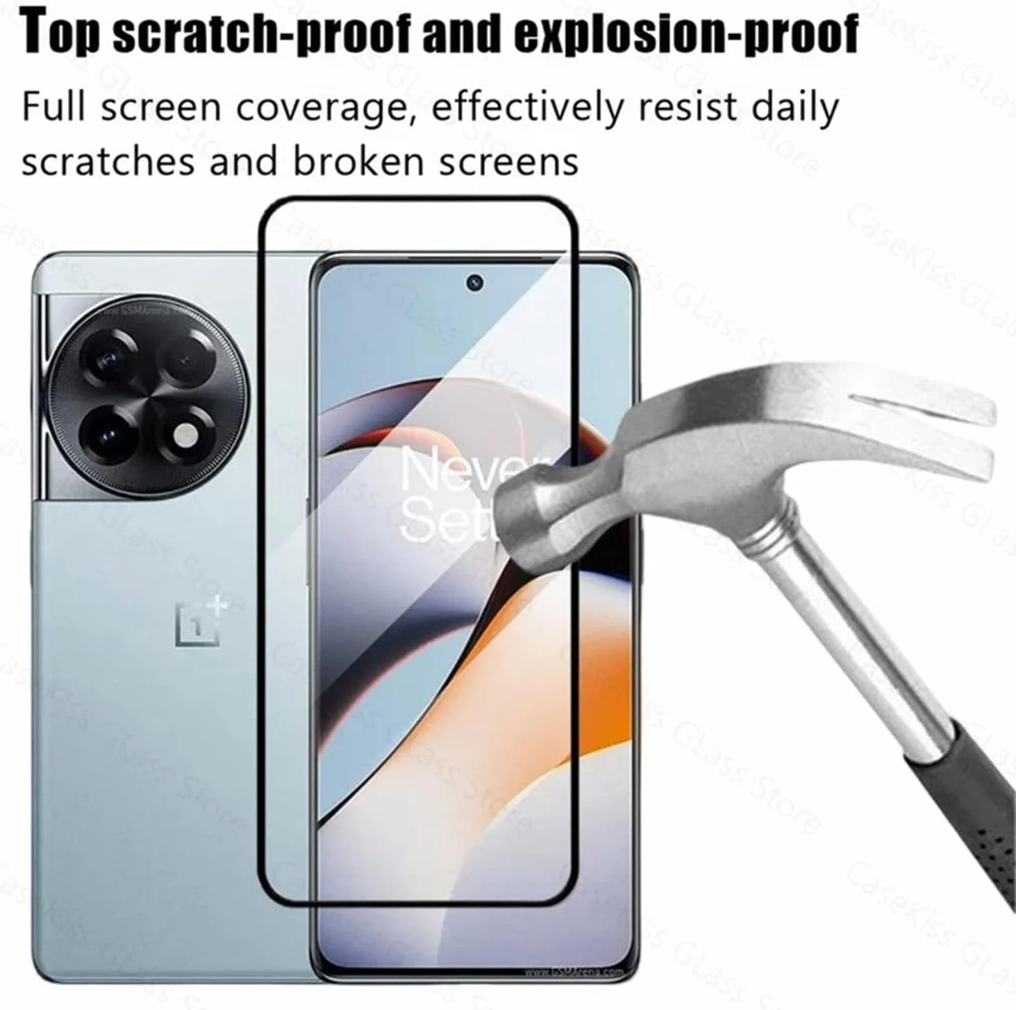 محافظ صفحه نمایش شیشه ای حرارت دیده با سختی 9H و جذب خودکار سازگار با OnePlus 11R / Ace 2 / Ace 2V (OnePlus 11R (5G)) محافظ صفحه نمایش شیشه ای حرارت دیده با سختی 9H و جذب خودکار سازگار با OnePlus 11R / Ace 2 / Ace 2V (OnePlus 11R (5G))