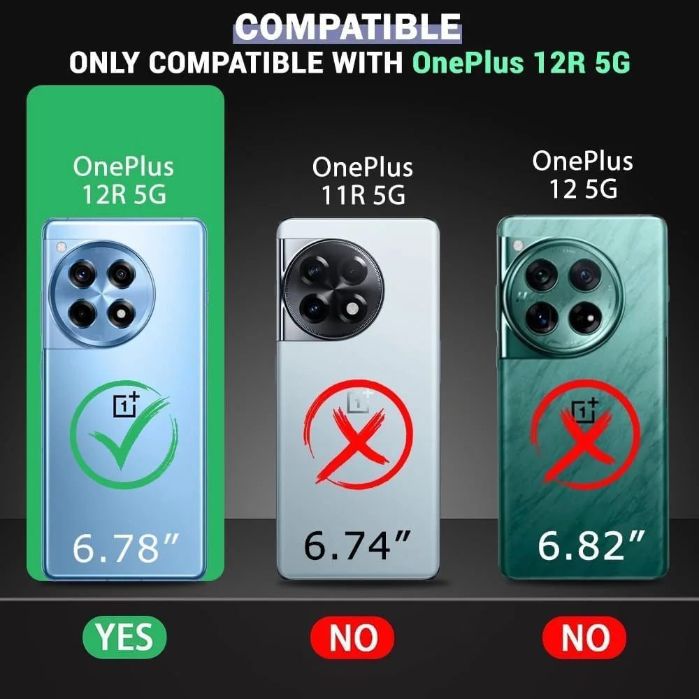 محافظ صفحه نمایش Zubitech برای Oneplus 12R 5G، شیشه حرارت دیده با چسب کامل لبه به لبه، سختی 9H، ضد اثر انگشت، لبه های گرد منحنی، ضد خش برای 1 + 12R 5G