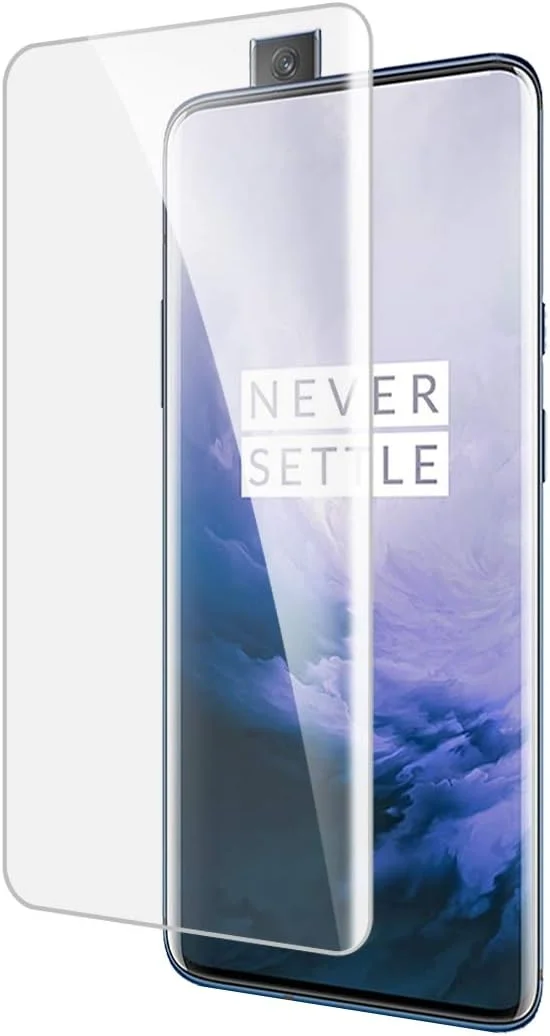 محافظ صفحه نمایش مایع UV منحنی با چسب کامل شیشه حرارت دیده FANYAO برای OnePlus 7 Pro