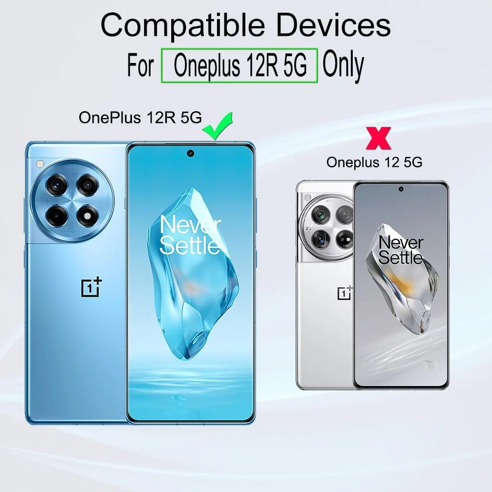 محافظ صفحه نمایش انعطاف پذیر TPU مدل Ibywind، سازگار با OnePlus 12R 5G 6.78 اینچ، شامل 2 عدد محافظ صفحه نمایش، 1 عدد محافظ لنز دوربین و 1 عدد محافظ پشت گوشی [نصب آسان]