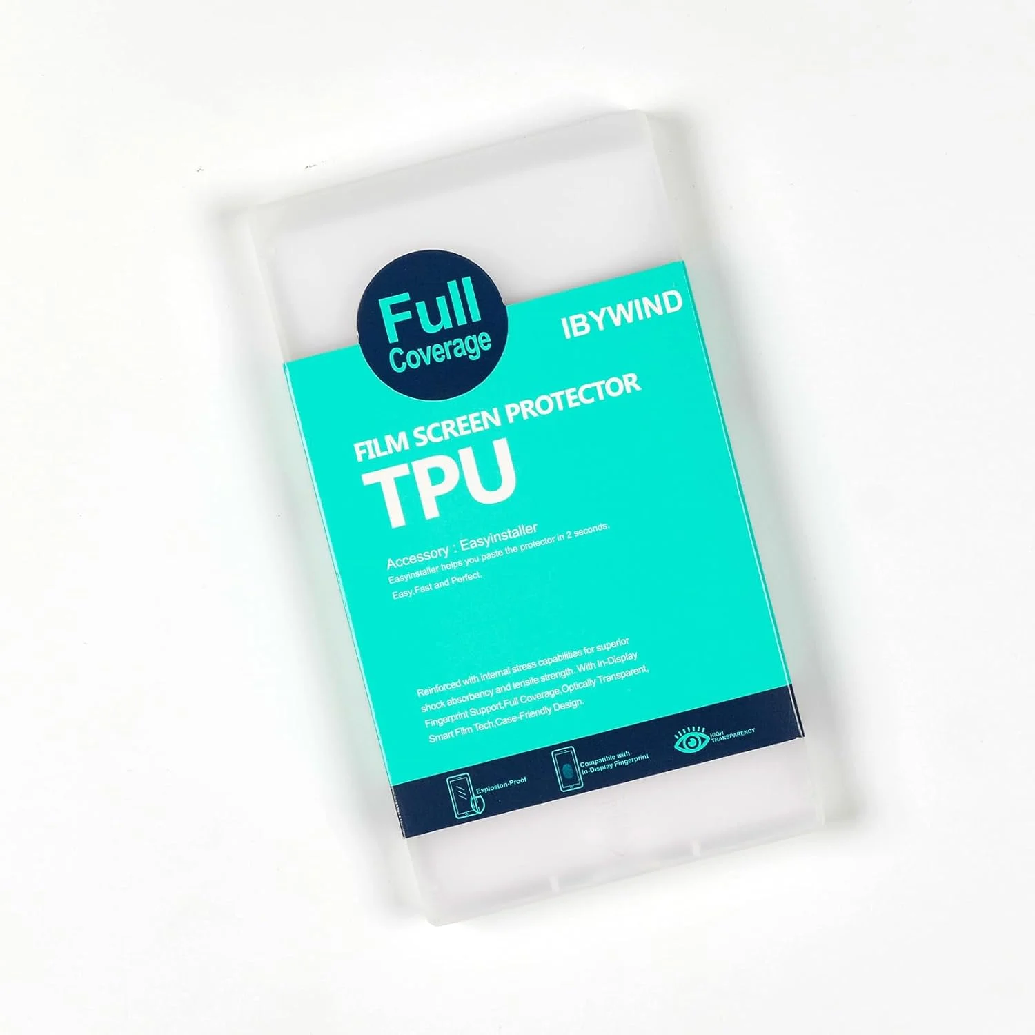 محافظ صفحه نمایش انعطاف پذیر TPU مدل Ibywind، سازگار با OnePlus 12R 5G 6.78 اینچ، شامل 2 عدد محافظ صفحه نمایش، 1 عدد محافظ لنز دوربین و 1 عدد محافظ پشت گوشی [نصب آسان]