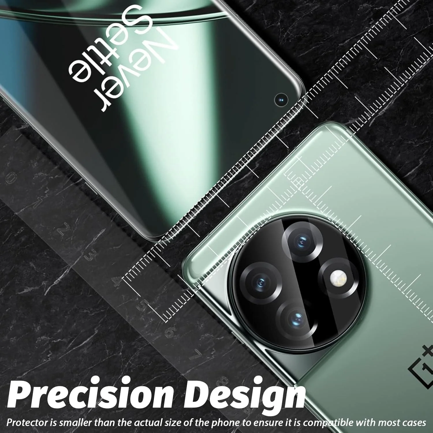 محافظ صفحه نمایش TPU و محافظ لنز دوربین شیشه ای سازگار با OnePlus 11 5G، بسته 2 عددی، ضد خش، بدون حباب، تعویض مادام العمر محافظ صفحه نمایش TPU و محافظ لنز دوربین شیشه ای سازگار با OnePlus 11 5G، بسته 2 عددی، ضد خش، بدون حباب، تعویض مادام العمر